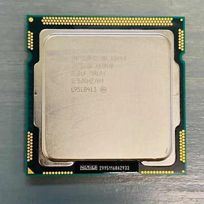 INTEL XEON X3440 2.53GHz 8MB Quad Core LGA 1156/Socket H Processor CPU SLBLF - Image 1 of 2