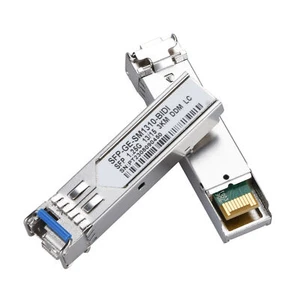 1  Pair 3KM Single-Mode Fiber SMF LC Simplex Connector SFP Transceiver Module t - Afbeelding 1 van 13