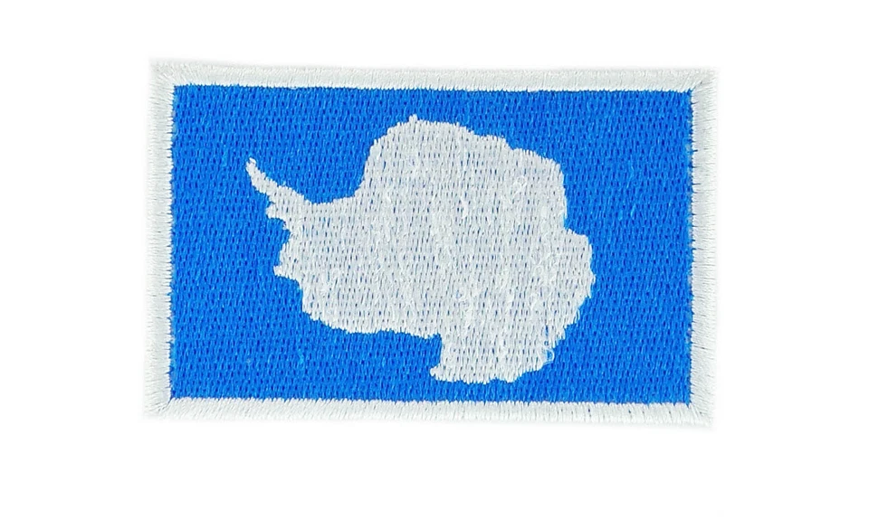 FLAG PATCH antartica antartic IRON ON GLUE NEW EMBROIDERED backpack - Image 1 of 1