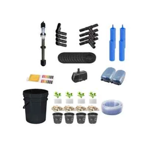 Grow Pot RDWC 2gal Kit 5-Bucket Hydroponic System w/Air Pump, Net Pot & More 3/4 - Picture 1 of 4