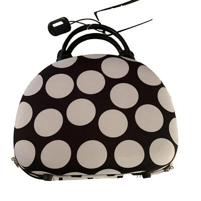 Bolsa de viaje de mano artículos de tocador para mujeres/niñas carcasa dura pequeña negra/blanca nueva regalo Foto 1 de 4