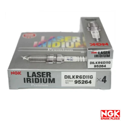 Nuevo Juego de 4 Bujías Láser Iridio NGK 95264 para 14-20 Mitsubishi Outlander Foto 1 de 4