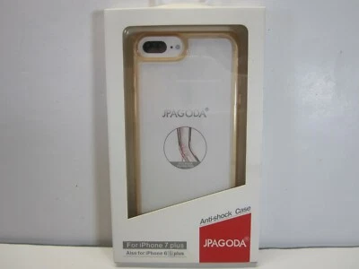 iPhone 7 Plus Jpagoda Gold Clear Bumper Cellphone Case Anti-shock Case (New) - Image 1 of 4
