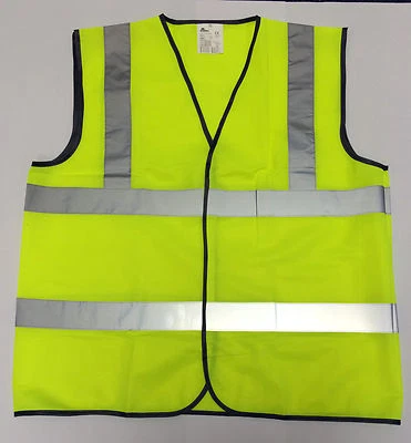 HI VIS YELLOW HIGH VIZ VISABILITY WAISTCOAT SAFETY VEST JACKET EN471 WORK SIZE