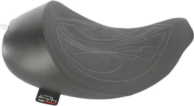 Danny Gray Airhawk Bigseat Solo Seat Drag/Gray Stitch 21-417DAIR Harley Davidson Foto 1 de 1