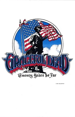 Folleto folleto Grateful Dead 20 aniversario trapo Rick Griffin 1985 Foto 1 de 2