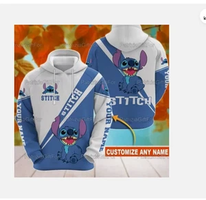 Stitch Personalized 3D HOODIE Funny Hoodie 3d - all printed, hot 2025 - Picture 1 of 3