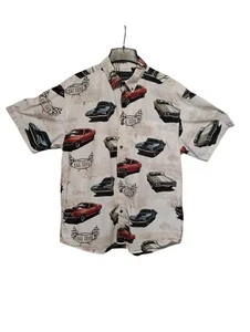 Camisa North River Para Hombres Grande Manga Corta Clásica Muscle Car Show Abotonada - Imagen 1 de 7