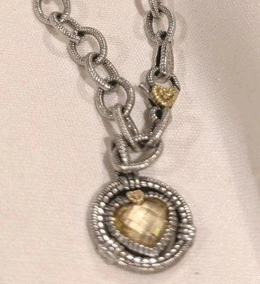 Judith Ripka Silver Citrine Heart Bracelet - Image 1 of 4