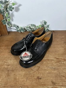 Vintage Tosava’s Black Brogue Safety Shoes Men’s Size UK 8.5 Safety Gibson BNIB - Bild 1 von 14