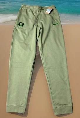 NIKE OREGON DUCKS M TEAM ISSUE ON FIELD SWEAT PANTS MENS FOOTBALL HJ7800-386 - Image 1 of 4