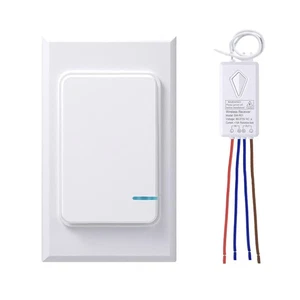 Wireless Light Switch & Receiver Kit – Effortless Control, No Wiring Needed - Picture 1 of 8
