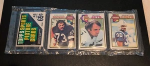1979 Topps Football Rack Pack ungeöffnet Ozzie Newsome Rickey Young Pat Leahy - Bild 1 von 3