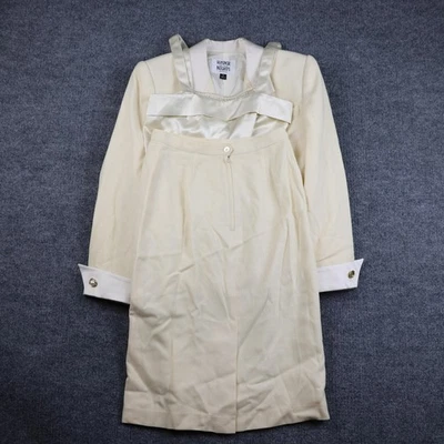 Blazer vintage Kasper Nights ASL falda traje para mujer 6 pequeño marfil 3 piezas años 90 Foto 1 de 4