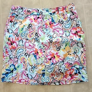 CJ Banks Skort Mujer Talla 16W Plus Multicolor Floral Lápiz Recto - Imagen 1 de 3
