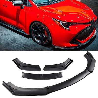 For Toyota Matrix 2003-14 Front Bumper Lip Splitter Spoiler Matte Black Screw-On - Image 1 of 4