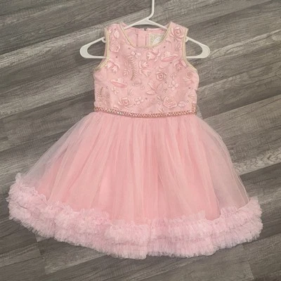 Vestido de fiesta Disney Store Aurora juvenil 7/8 bordado con pedrería. Volantes Foto 1 de 4