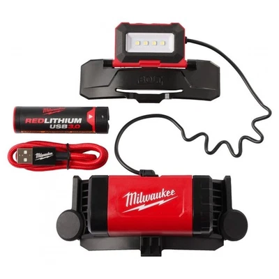 Milwaukee L4 BOLT HL-301 4v 600 Lumens USB Rechargeable Headlamp Inc 1x 3.0Ah Ba - Image 1 of 3