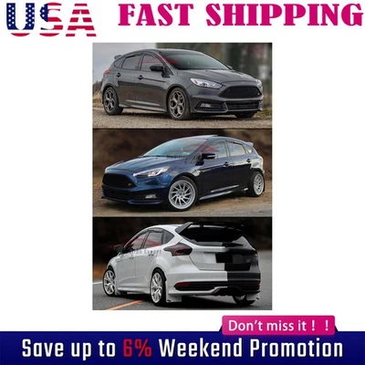 Волнистый козырек на окно в стиле Mugen для 4-дверного Ford Focus 2012–2018 годов выпуска JDM 3D с защитой от дождя - Изображение 1 из 4