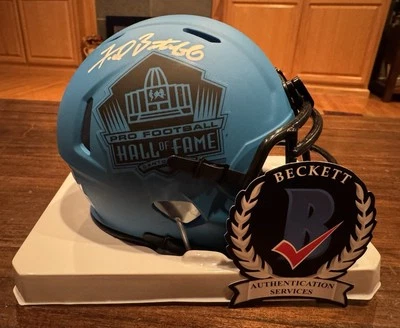 Minicasco autografiado por Fred Biletnikoff Salón de la Fama Rave Testigo Beckett Foto 1 de 4