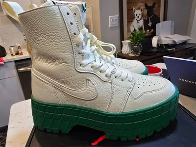 Air Jordan 1 Brooklyn High Coconut Milk Pine Grn - FJ5737-103 para mujer talla 7 NUEVO Foto 1 de 4