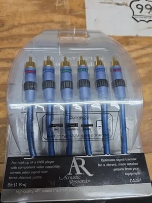AR Acoustic Research 6ft s-video/audio cable Retro - Image 1 of 4