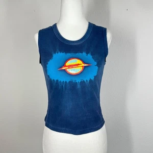 UNIF Saturn Tank Top Blue Ribbed size Small Muscle T Shirt - Picture 1 of 9