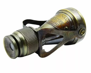 Nautical Antique Brass Monocular Binocular Telescope Spyglass Scope Vintage - Picture 1 of 5