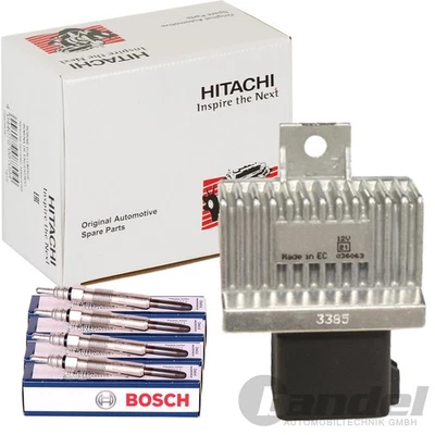 Hitachi Controlador Incandescencia + Bujías Bosch para Renault Clio Nissan - Imagen 1 de 3