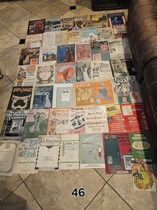 275 ( 1860 - 1940s ) Vintage Antique Sheet Music Songbooks Lot Elvis * See Video - Picture 1 of 24