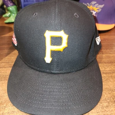 Eric Emanuel New Era 59FIFTY Pittsburgh Pirates Fitted Hat  Size 7 3/4 Displayed - Image 1 of 4