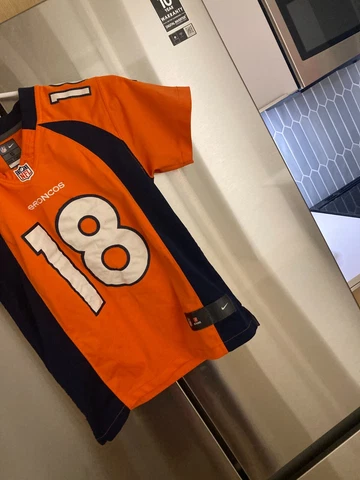 Peyton Manning Nike  sewn  on field Denver Broncos jersey  NFL  youth Small Cover