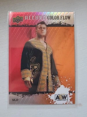 2022 Upper Deck Allure AEW - Color Flow Red Orange #R-48 MJF - Image 1 of 2