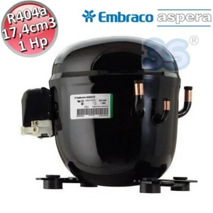 Compressore NT2178GK R404A R507 CSR BOX 1 Hp 17,4 cm3 Embraco Aspera - Foto 1 di 3