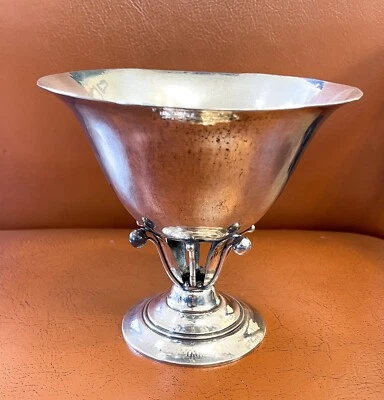 Georg Jensen Sterling Footed Bowl No. 17B diseñado por Johan Rhode c.1930 Foto 1 de 4
