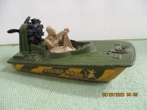 1978 MATCHBOX SUPERFAST #30 MILITARY GREEN SWAMP RATS BOAT - Picture 1 of 4