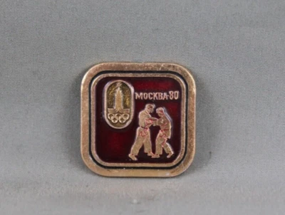 Prendedor Olímpico de Verano Vintage - Judo Moscú 1980 - Prendedor Estampado Foto 1 de 3