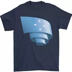 Arricciato Micronesia Bandiera Micronesian Giorno Calcio T-Shirt 100% IN Cotone - Foto 1 di 111
