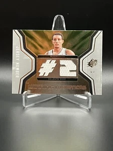 2007-08 SpX Winning Materials Delonte West Dual Game Used Jersey - Picture 1 of 2