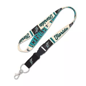 MIAMI FLORIDA MARLINS COOPERSTOWN RETRO LANYARD DETACHABLE BUCKLE NEW WINCRAFT - Picture 1 of 1