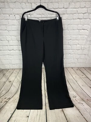 Pantalones de vestir Karl Lagerfeld talla 14 negros de pierna recta Foto 1 de 4