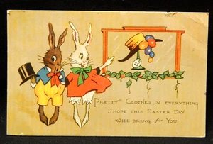 HOPE THIS EASTER BRINGS YOU EVERYTHING RABBITS SHOPPING SCENE - Picture 1 of 2