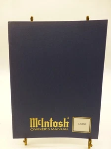 McIntosh LS 360 Loudspeaker System ORIGINAL Owner’s Manual - Picture 1 of 5