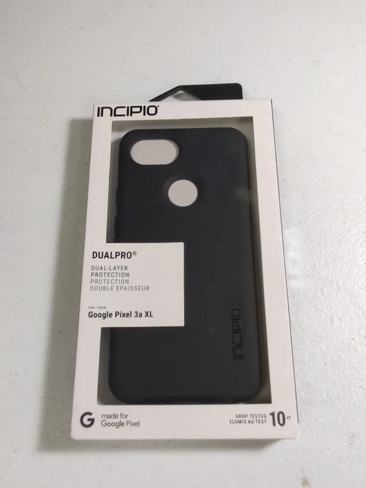 Funda de teléfono delgada resistente serie Incipio Dualpro para Google Pixel 3a XL - negra Foto 1 de 1