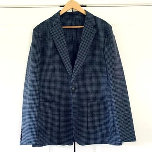 J Crew Blazer Ludlow Jacket Plaid Unlined Moon Flannel Unstructured Size 42 Slim - Picture 1 of 8