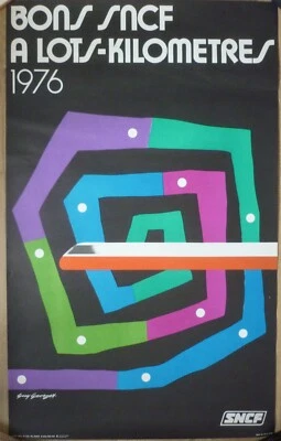 Affiche ancienne originale SNCF Georget 1976 - Photo 1/4