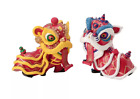 Set of 2 Dancing Lions Happy Lunar New Year  Brand New