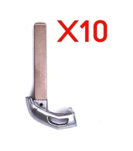 New Replacement Pack Lot of 10 Remote Smart Key Fob Emergency Blank Blades - Picture 1 of 3