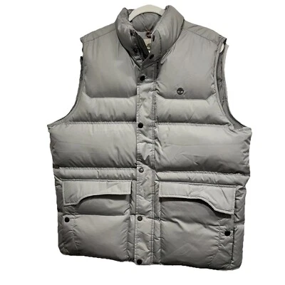 Colete feminino Timberland XL cinza bolsos ao ar livre quente aconchegante - Imagem 1 de 4
