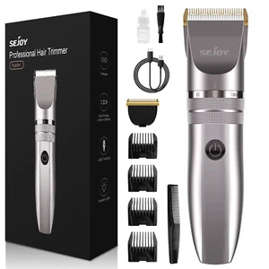 Professional Hair Clippers Cordless Trimmer Cutting Beard Barber Shaving Machine - Picture 1 of 22